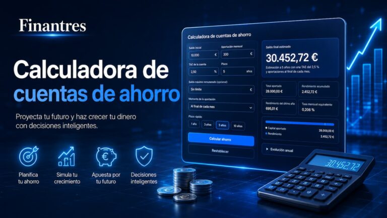 Calculadora de cuentas de ahorro: calcula intereses y saldo final