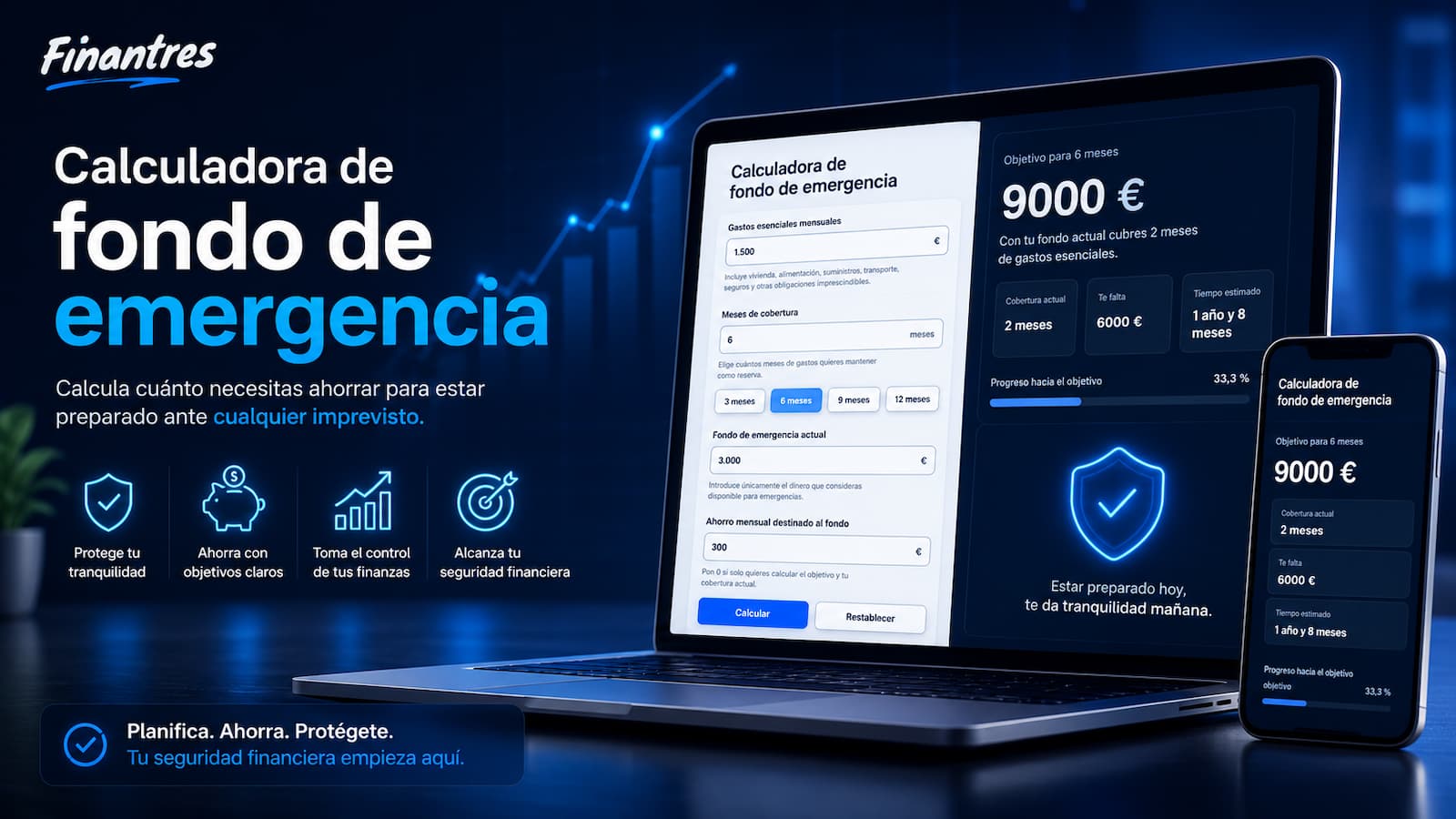 Calculadora de fondo de emergencia