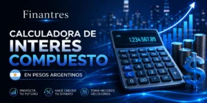 Calculadora de interés compuesto en pesos argentinos