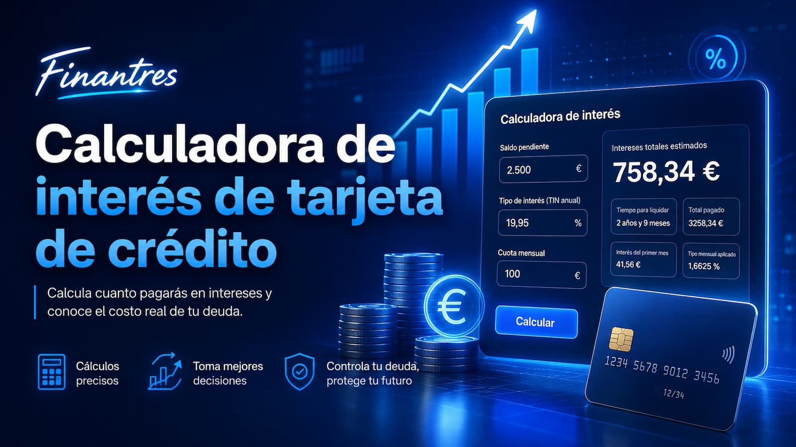 Calculadora de interés de tarjeta de crédito: calcula cuánto pagarás y cuándo terminarás