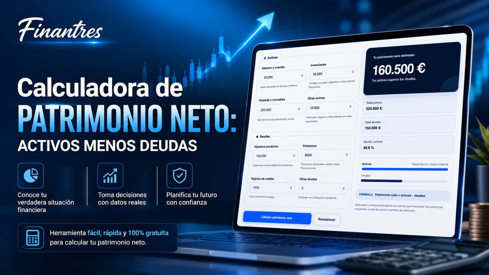Calculadora de patrimonio neto: calcula tus activos menos tus deudas