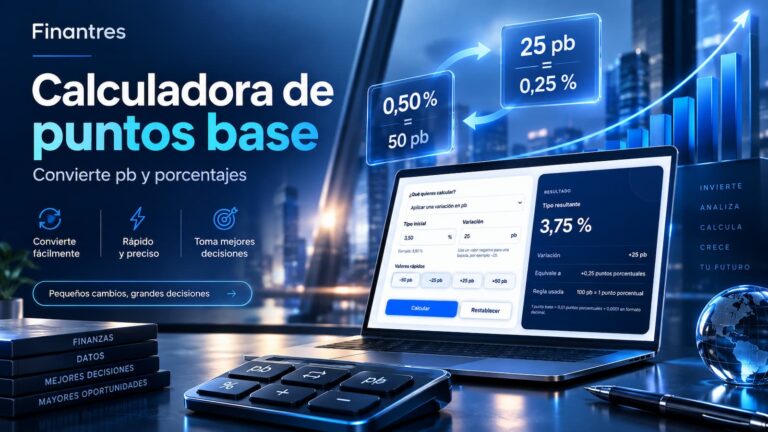 Calculadora de puntos base: convierte pb, porcentajes y tipos