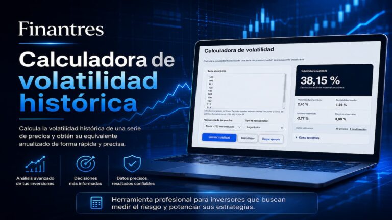 Calculadora de volatilidad histórica: mide la variación de una serie de precios