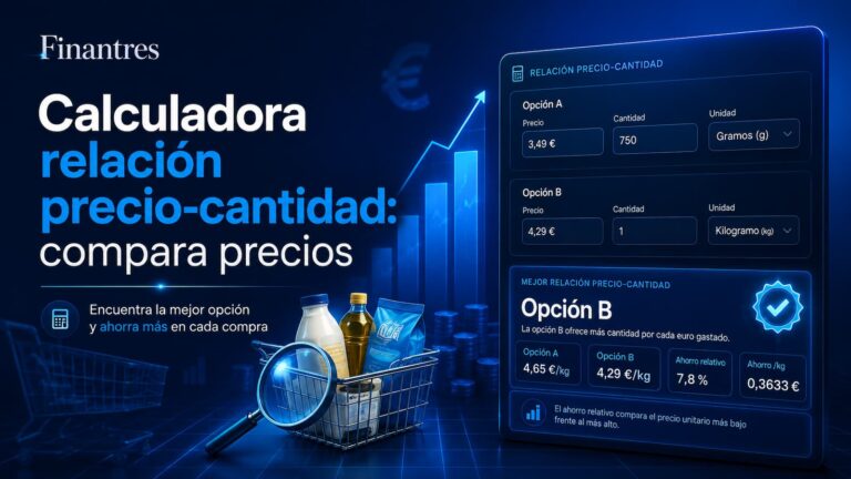 Calculadora relación precio-cantidad: compara qué opción sale más barata