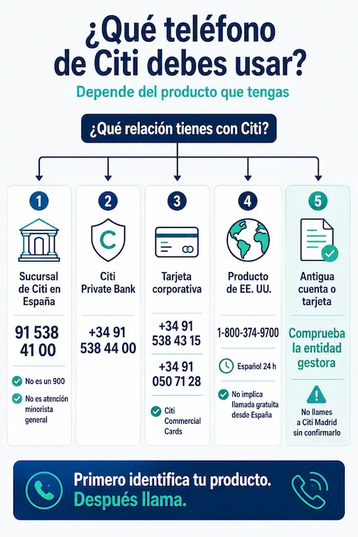 Citibank España teléfono