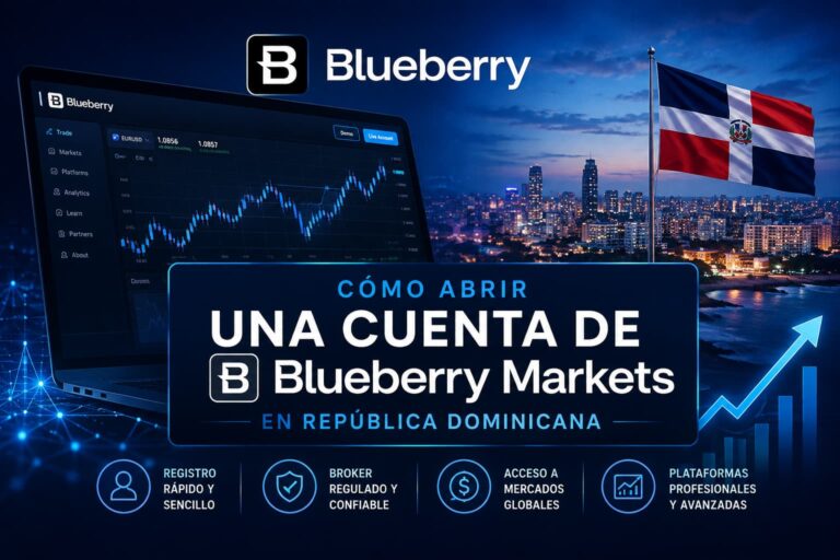 Cómo abrir una cuenta de Blueberry Markets en República Dominicana