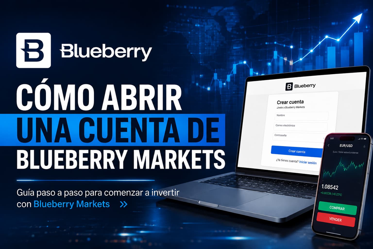 Cómo abrir una cuenta en Blueberry Markets paso a paso