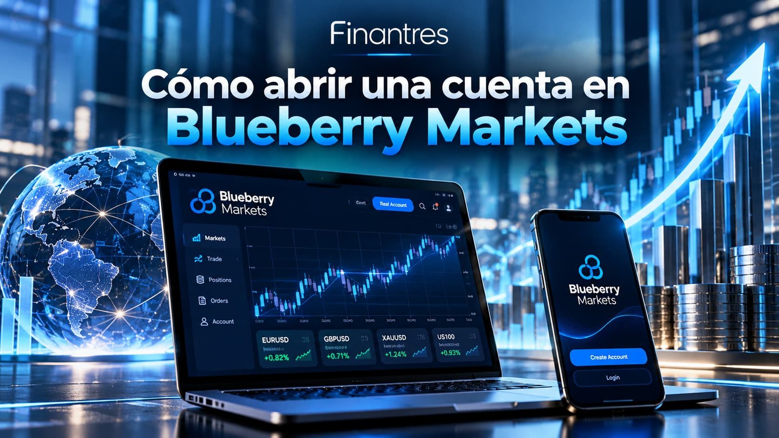 Cómo abrir una cuenta en Blueberry Markets paso a paso