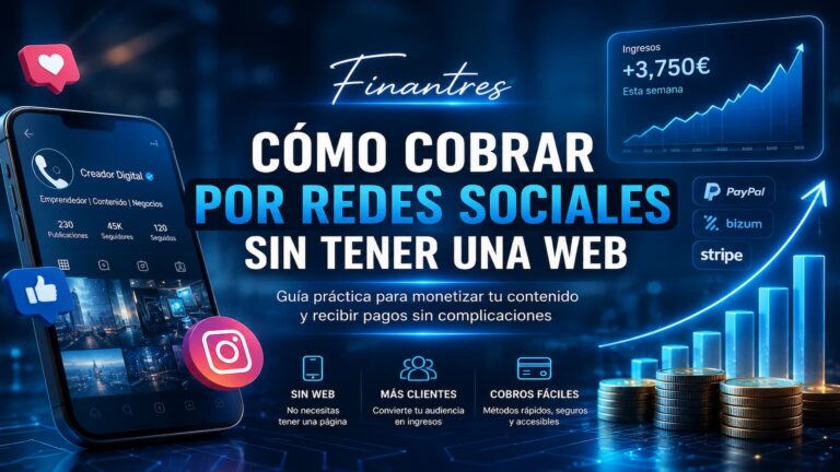 Cómo cobrar por redes sociales sin tener una web