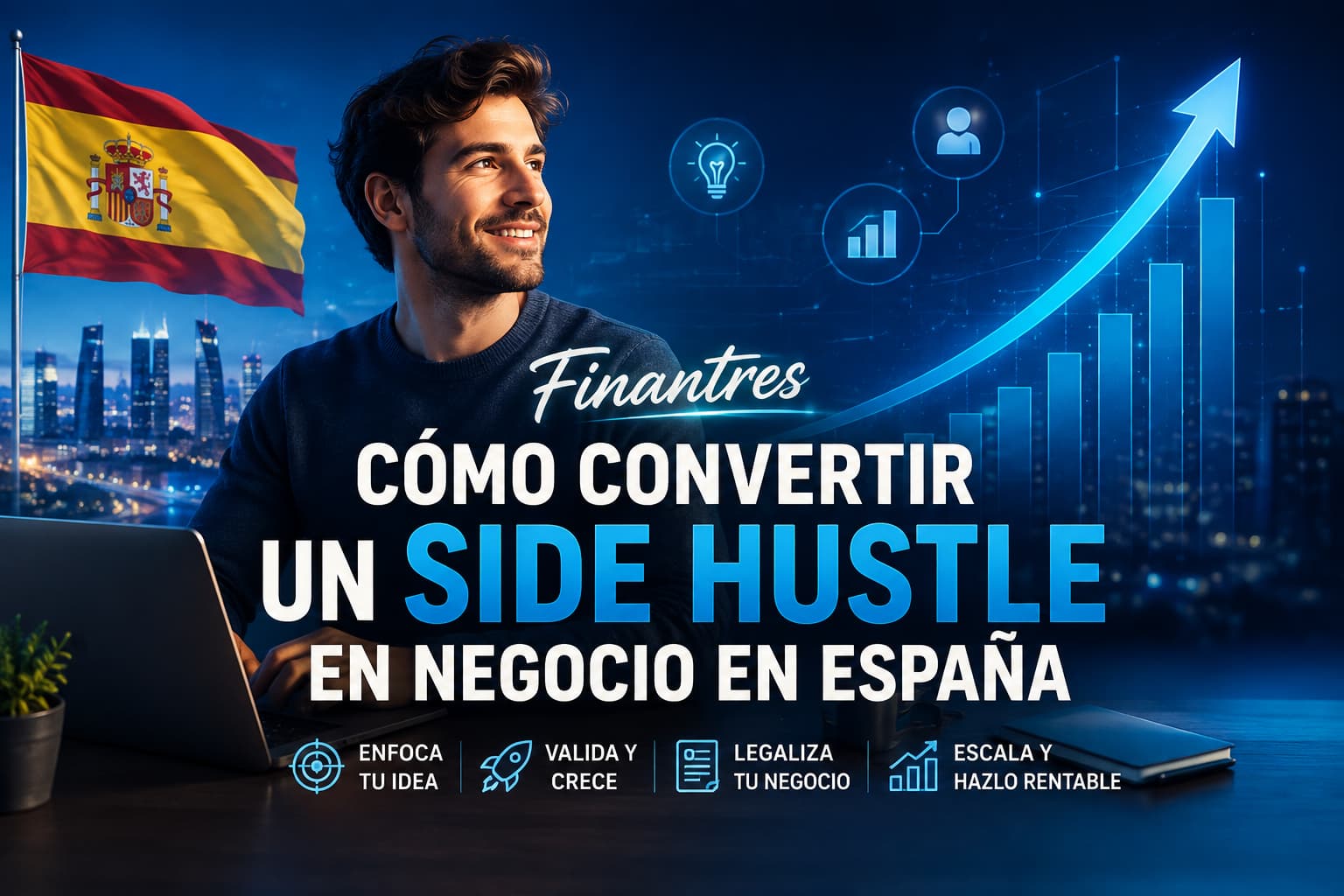 Cómo convertir un side hustle en un negocio sostenible en España