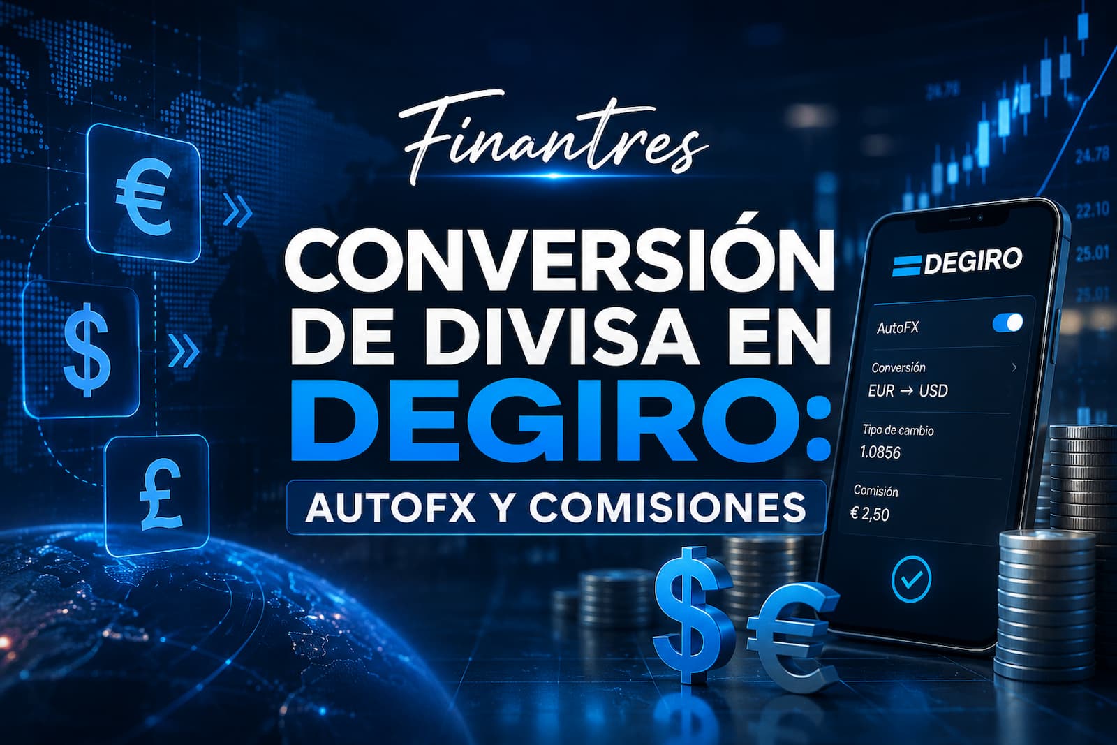 Conversión de divisa en DEGIRO AutoFX y comisiones