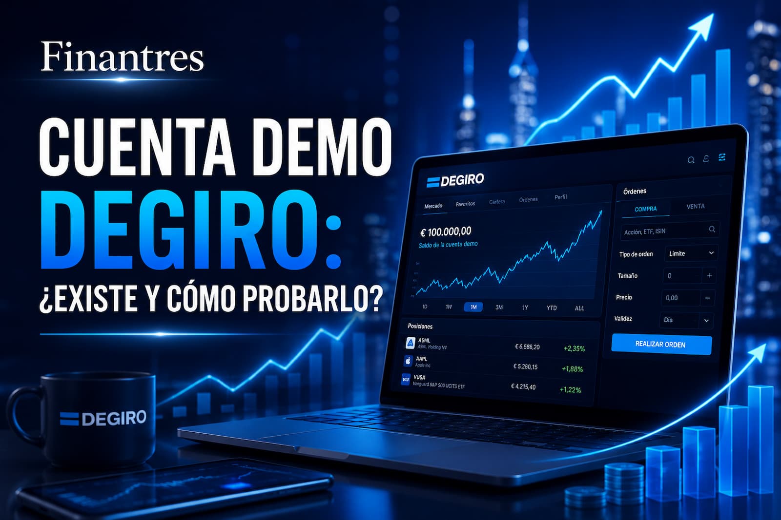 Cuenta demo en DEGIRO: ¿existe y cómo probar la plataforma?
