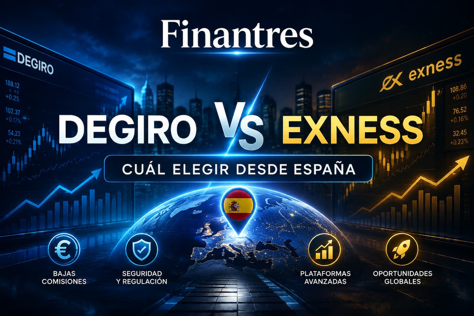 DEGIRO vs Exness: ¿cuál es mejor para invertir desde España?