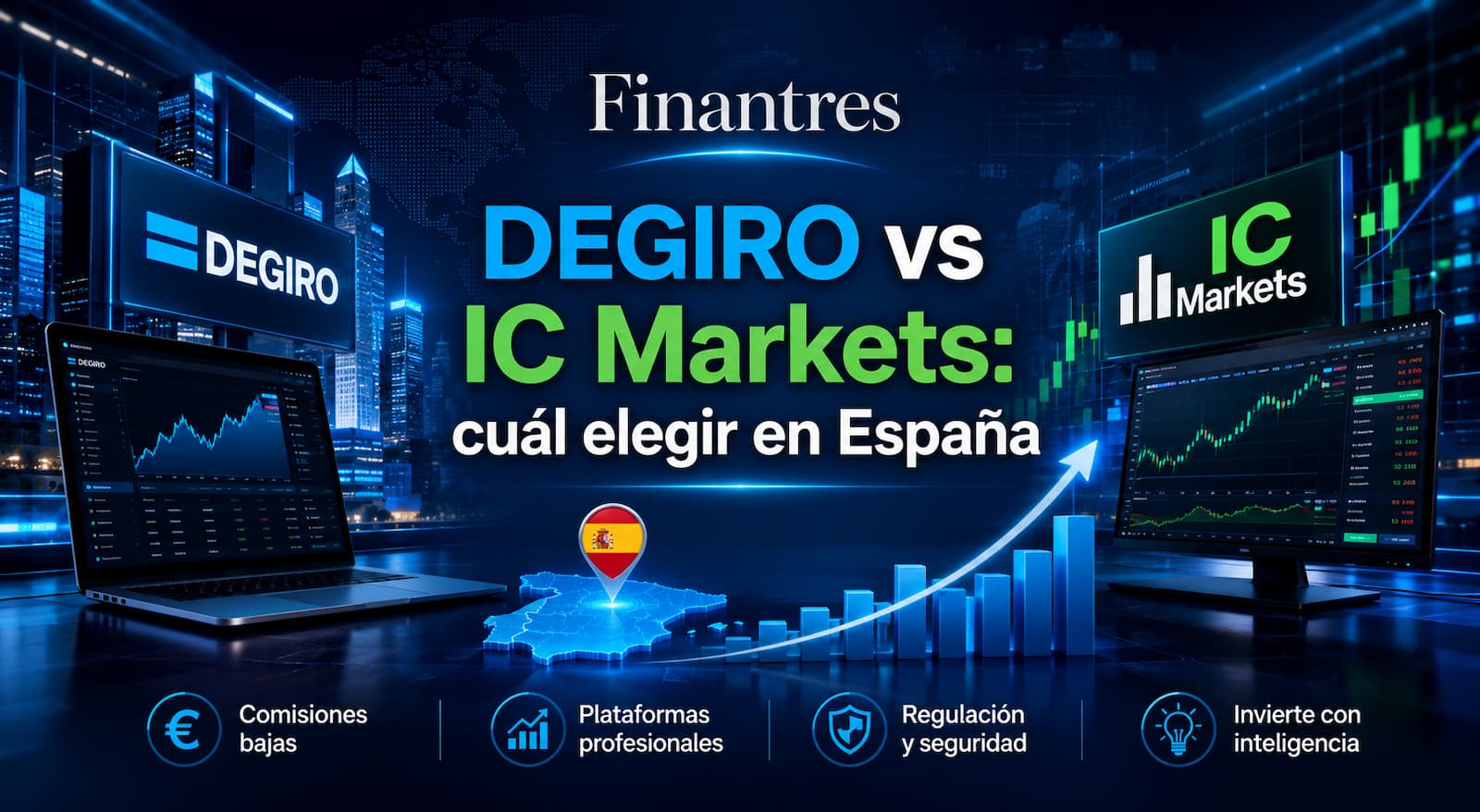 DEGIRO vs IC Markets: ¿cuál es mejor para invertir desde España?