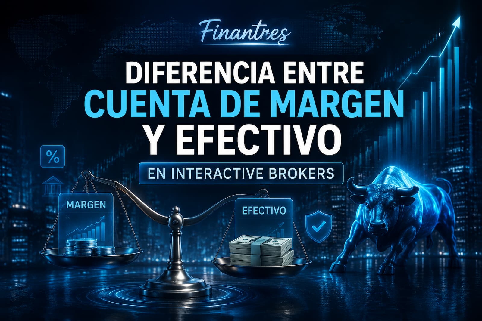 Diferencia entre cuenta margen y efectivo Interactive Brokers