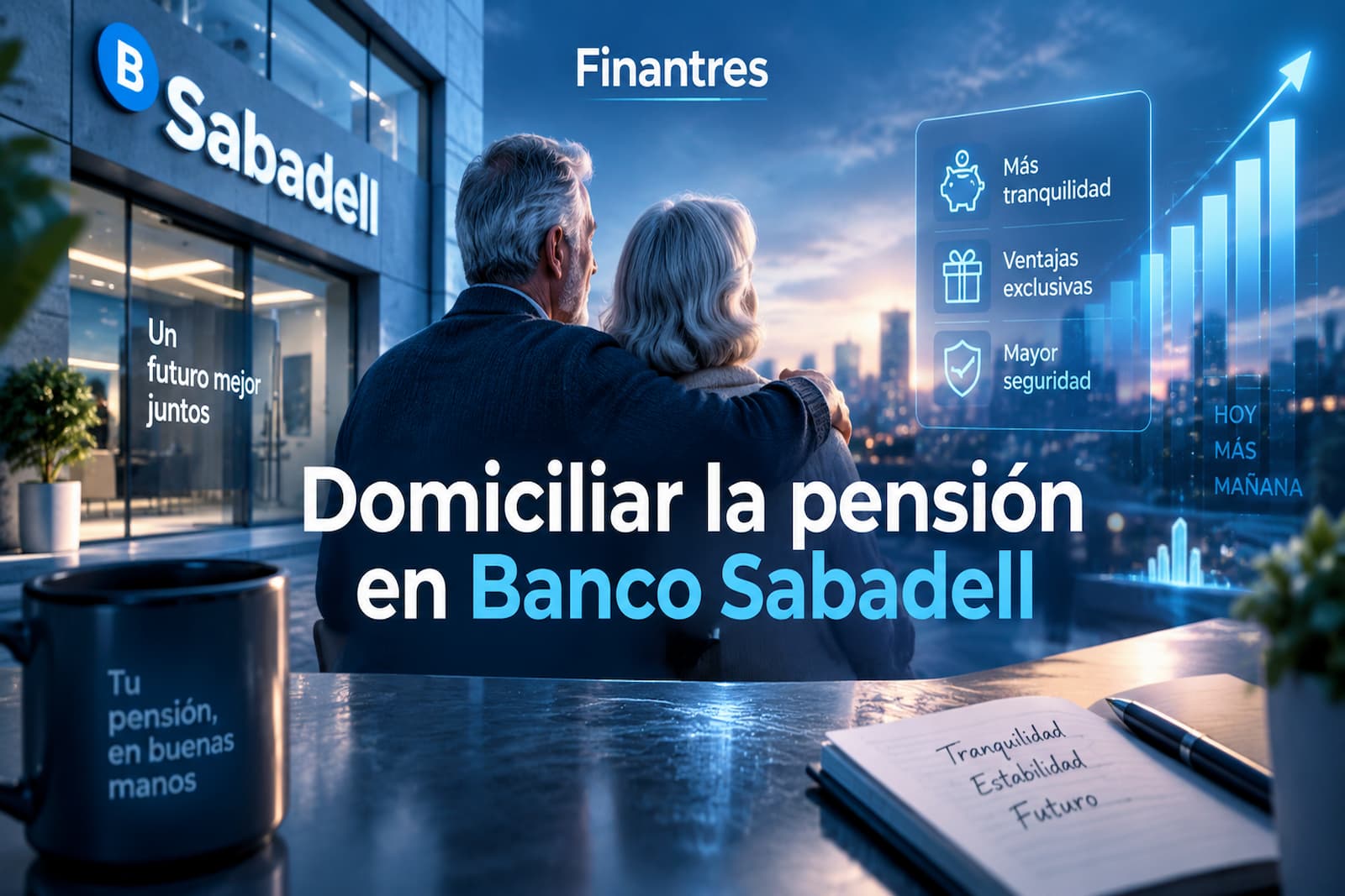Domiciliar pensión Banco Sabadell