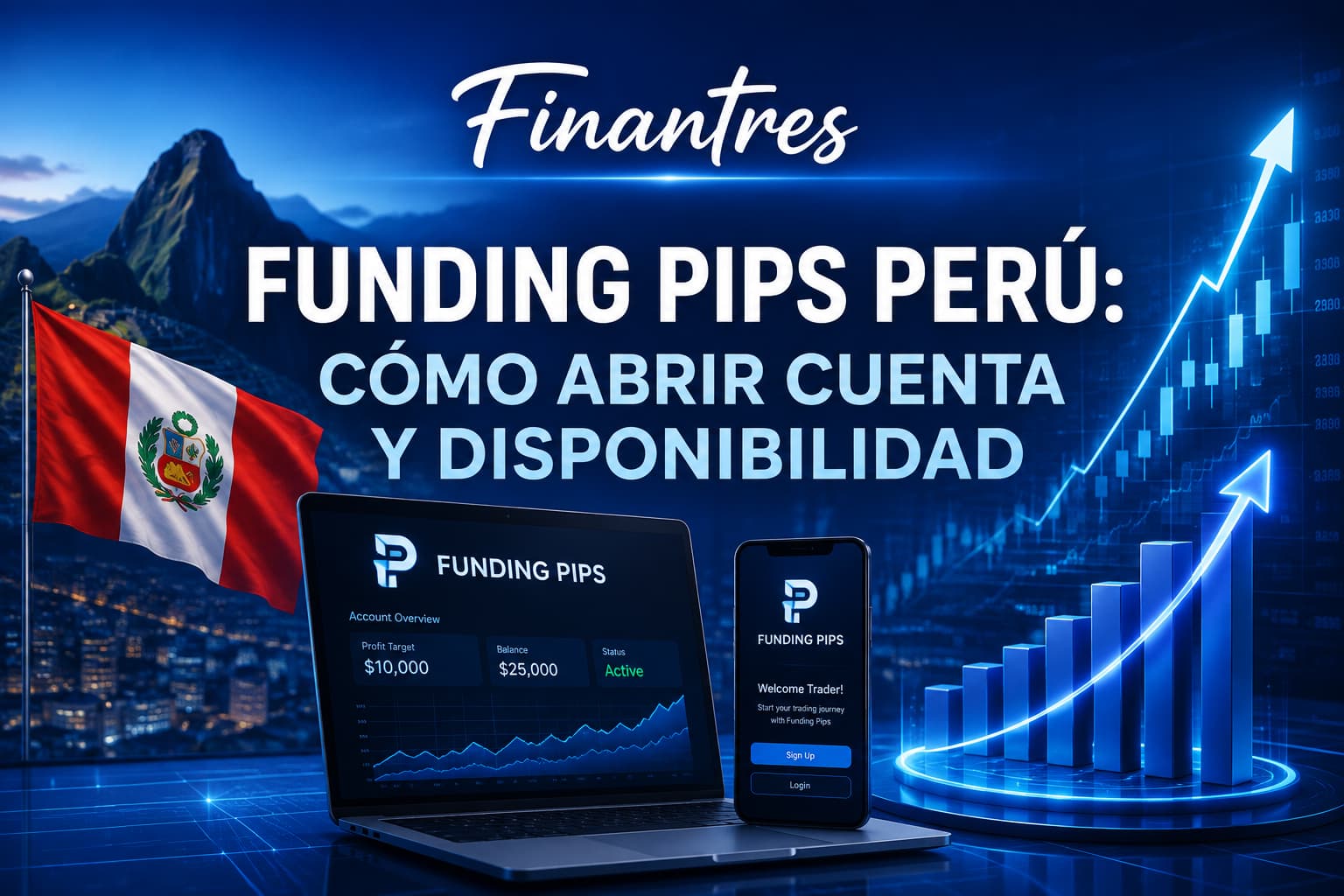 Funding Pips en Perú: disponibilidad y cómo abrir una cuenta o comprar una prueba desde Perú