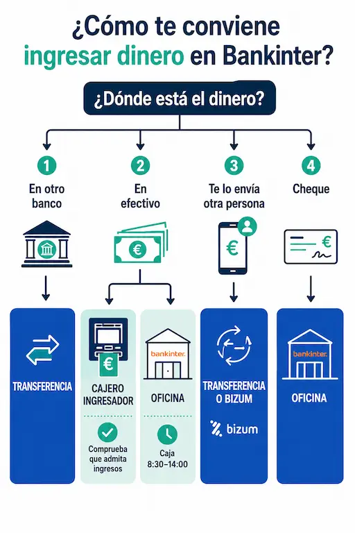 Ingresar dinero Bankinter