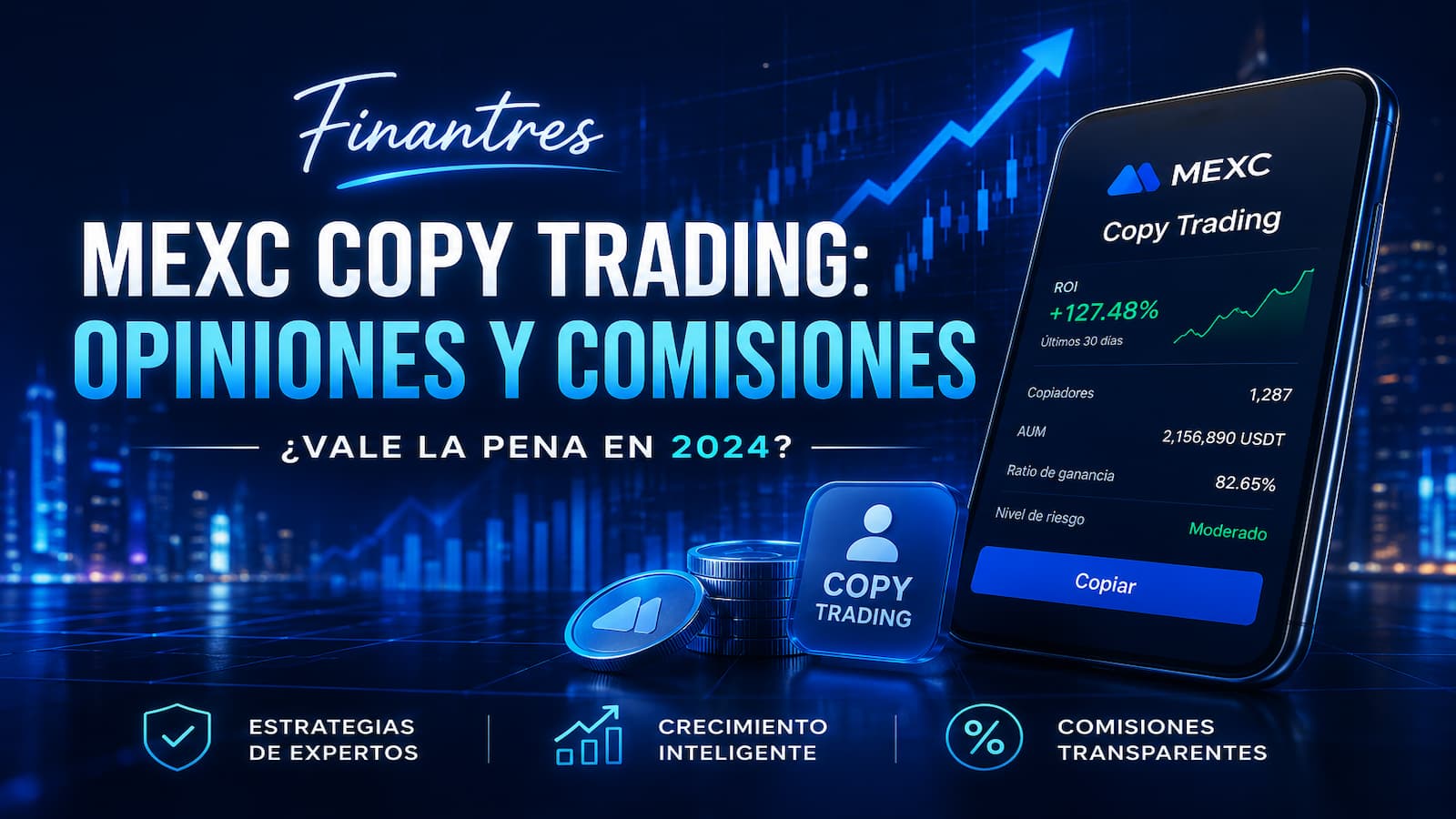MEXC copy trading: opiniones, comisiones y análisis completo