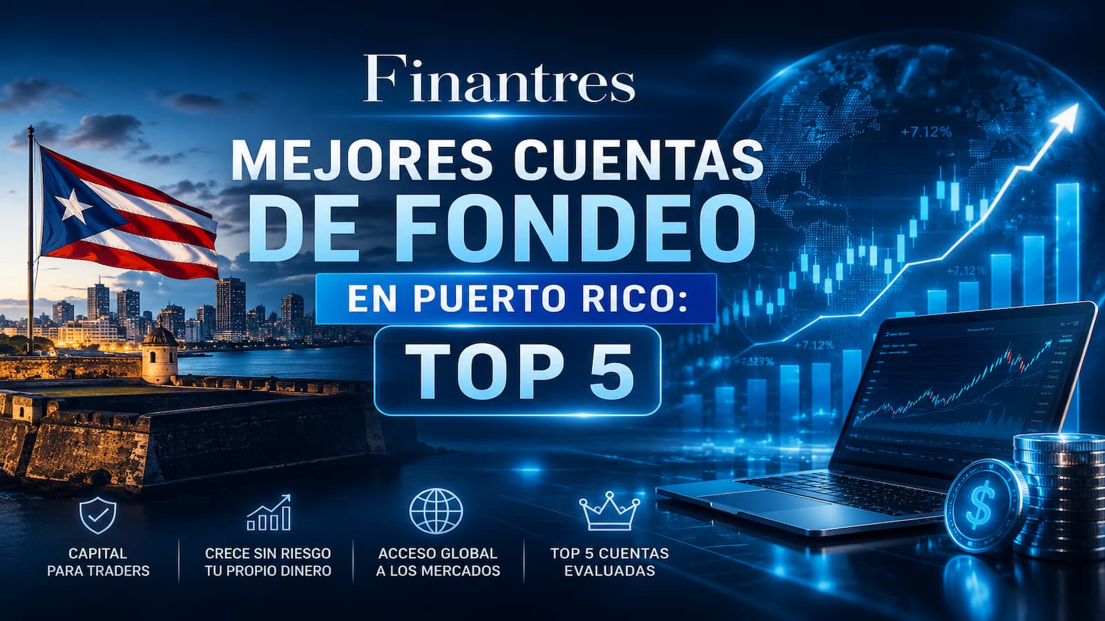 Mejores cuentas de fondeo en Puerto Rico: top 5 para traders