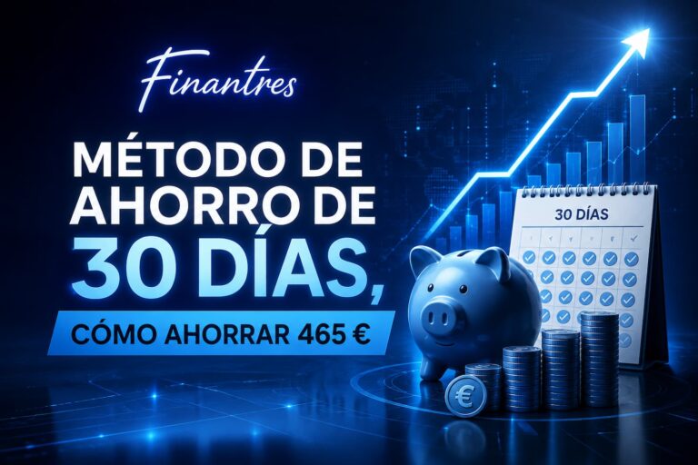 Método de ahorro de 30 días cómo ahorrar 465 €