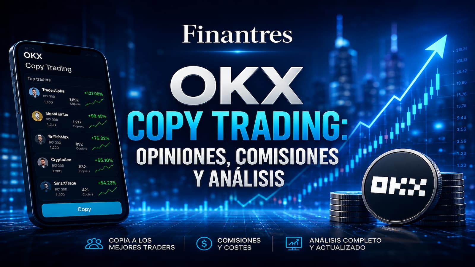 OKX copy trading: opiniones, análisis y comisiones