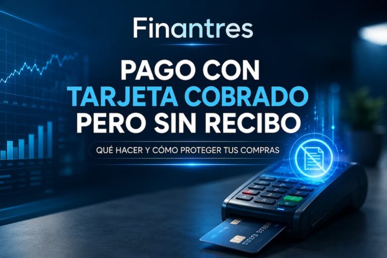 Pago con tarjeta cobrado pero sin recibo