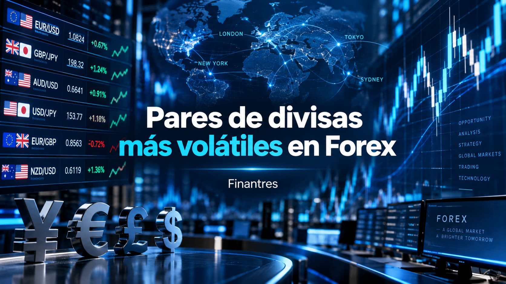 Pares de divisas más volátiles en Forex: cuáles son y cómo operarlos