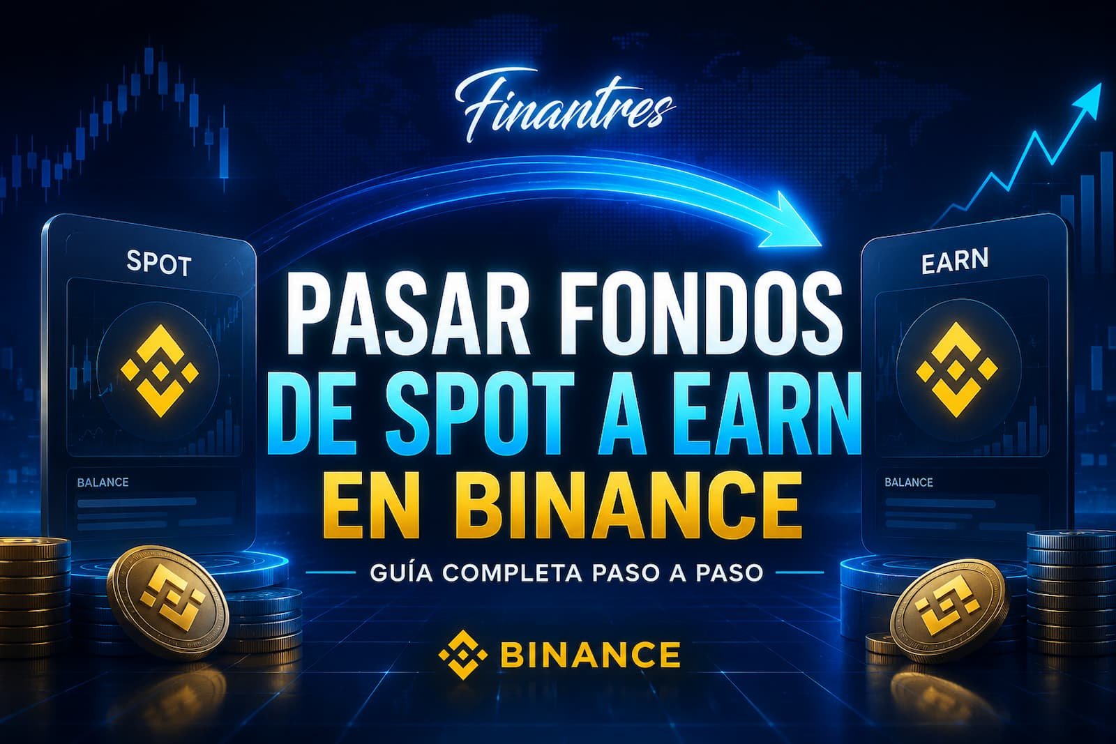 Pasar fondos de Spot a Earn en Binance