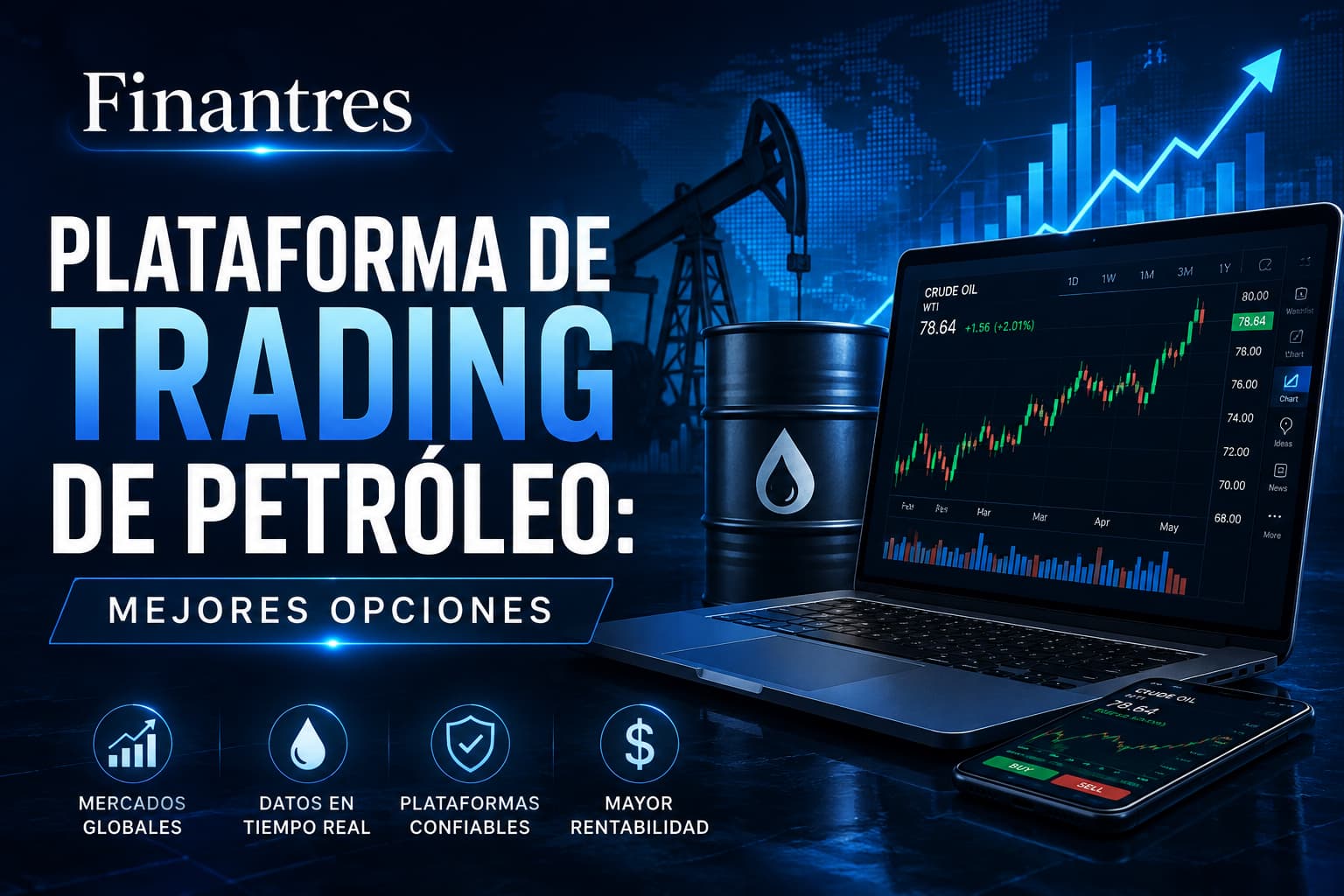 Mejores plataformas de trading de petróleo para operar WTI y Brent desde España