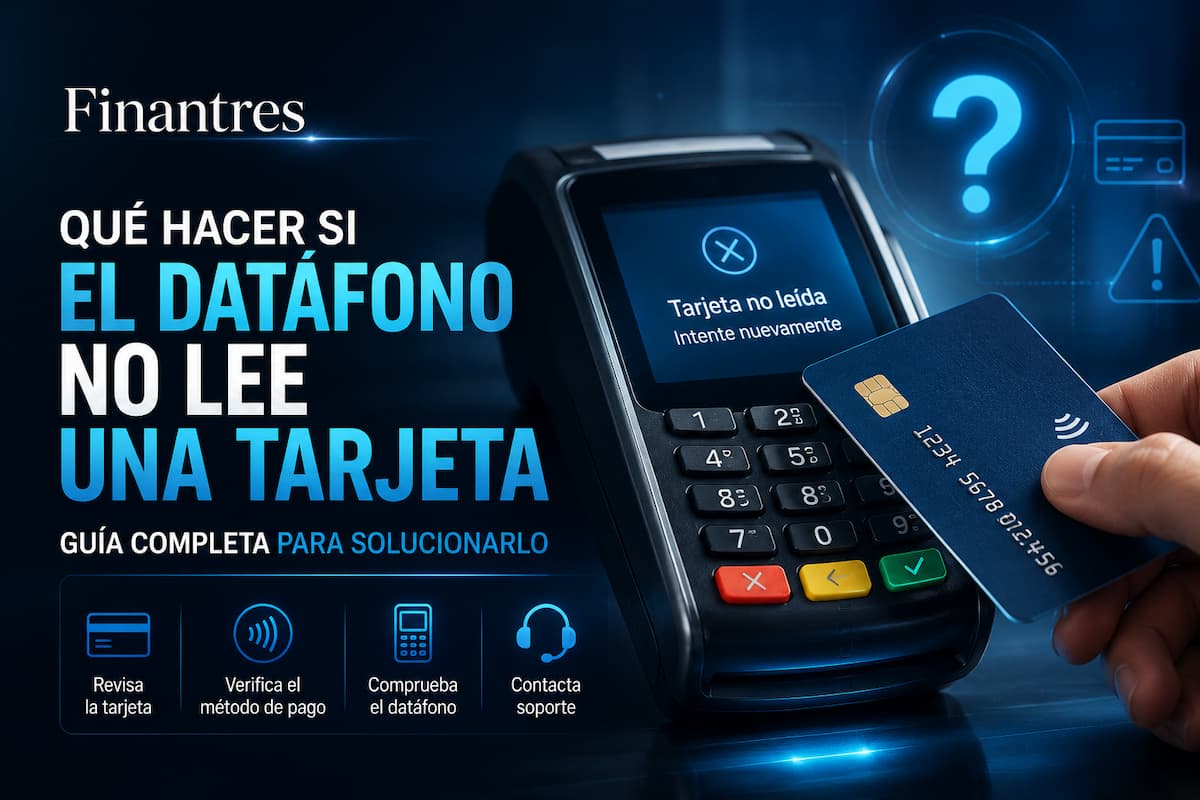 Qué hacer si el datáfono no lee una tarjeta