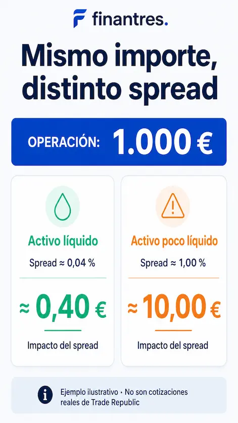 spread aumentado trade republic