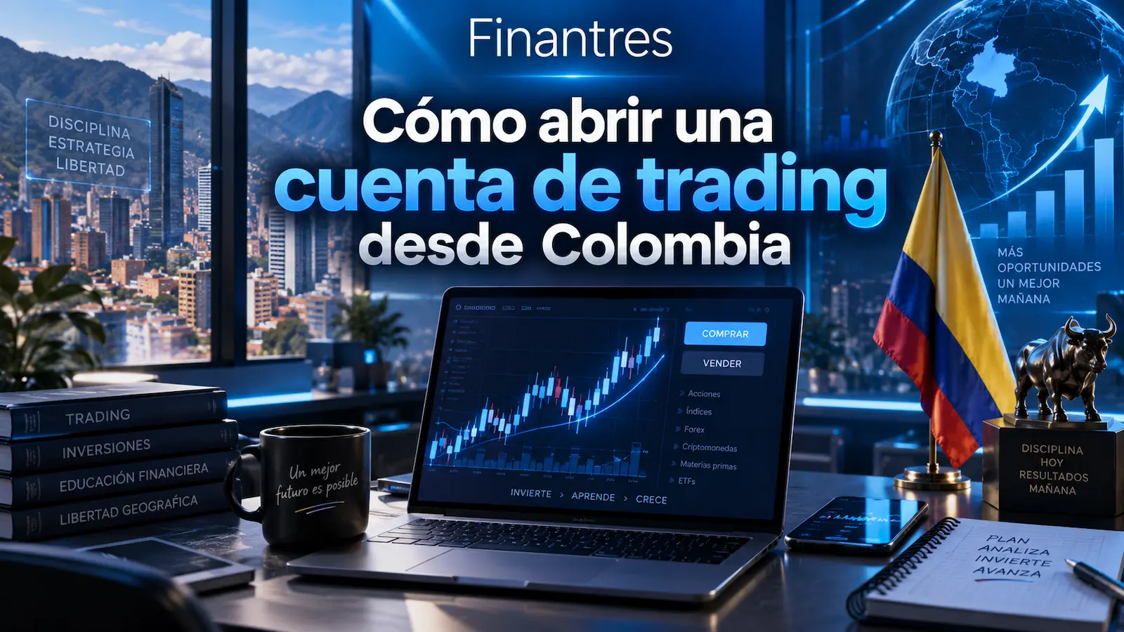 Cómo abrir una cuenta de trading desde Colombia