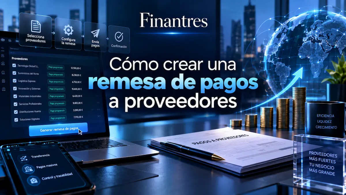 Cómo crear una remesa de pagos a proveedores