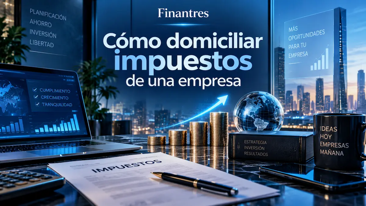Cómo domiciliar impuestos de una empresa