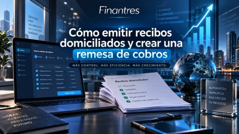 Cómo emitir recibos domiciliados y crear una remesa de cobros
