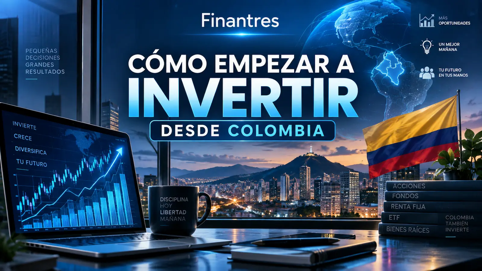 Cómo empezar a invertir desde Colombia