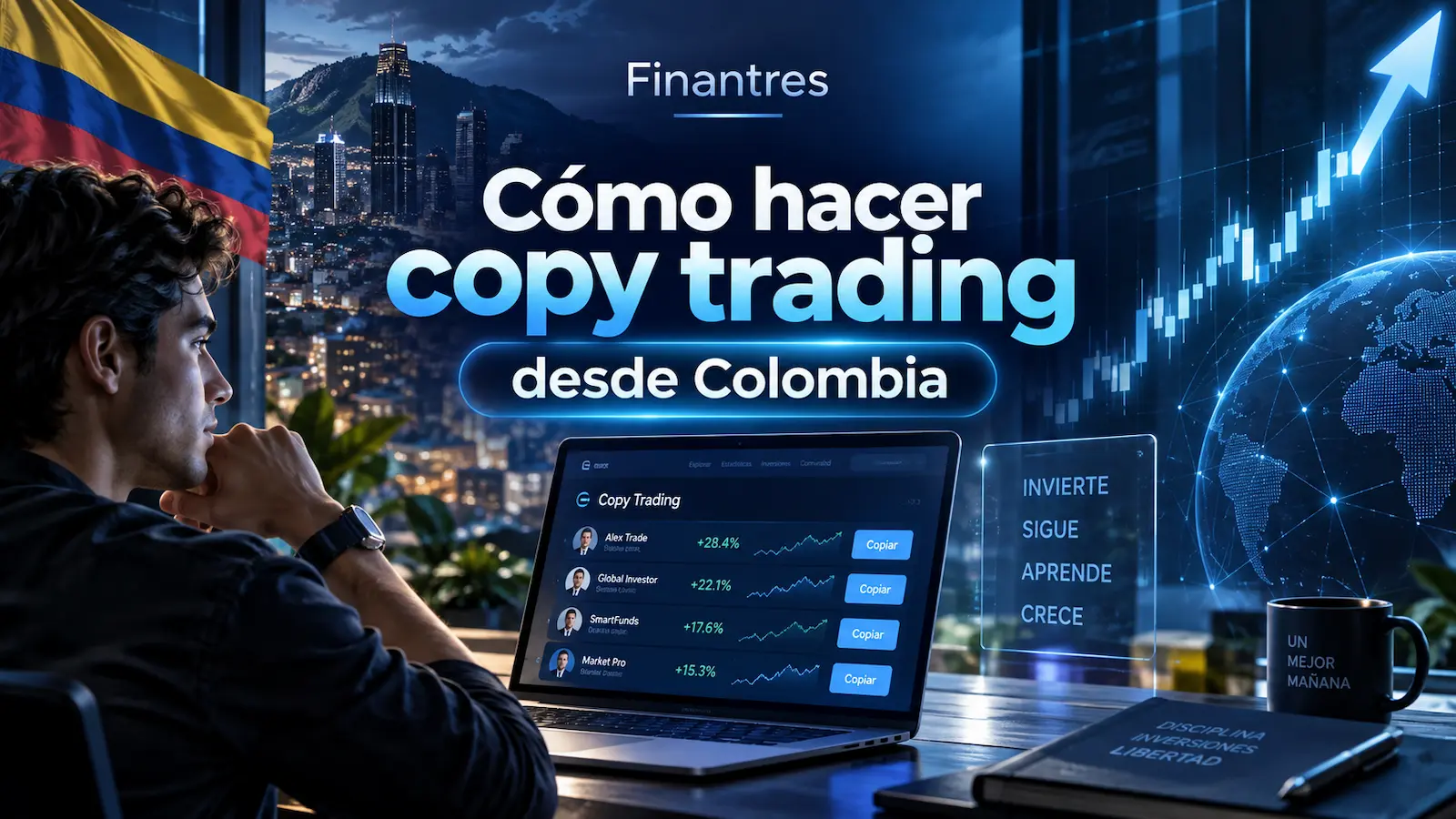 Cómo hacer copy trading desde Colombia