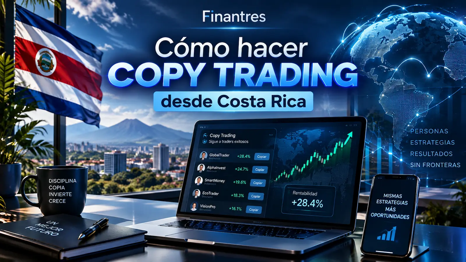 Cómo hacer copy trading desde Costa Rica