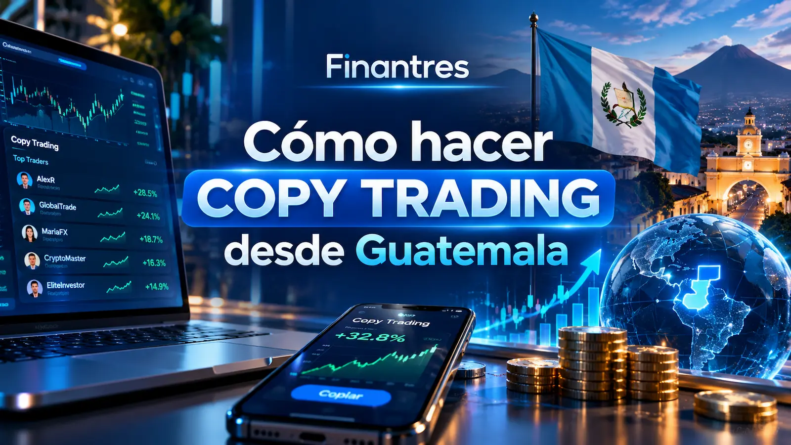 Cómo hacer copy trading desde Guatemala