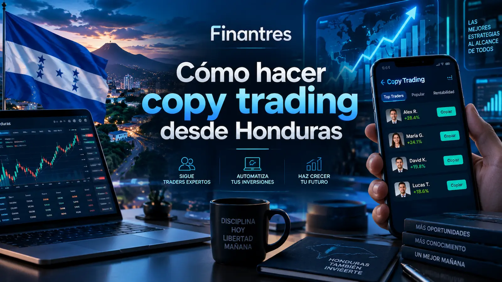Cómo hacer copy trading desde Honduras
