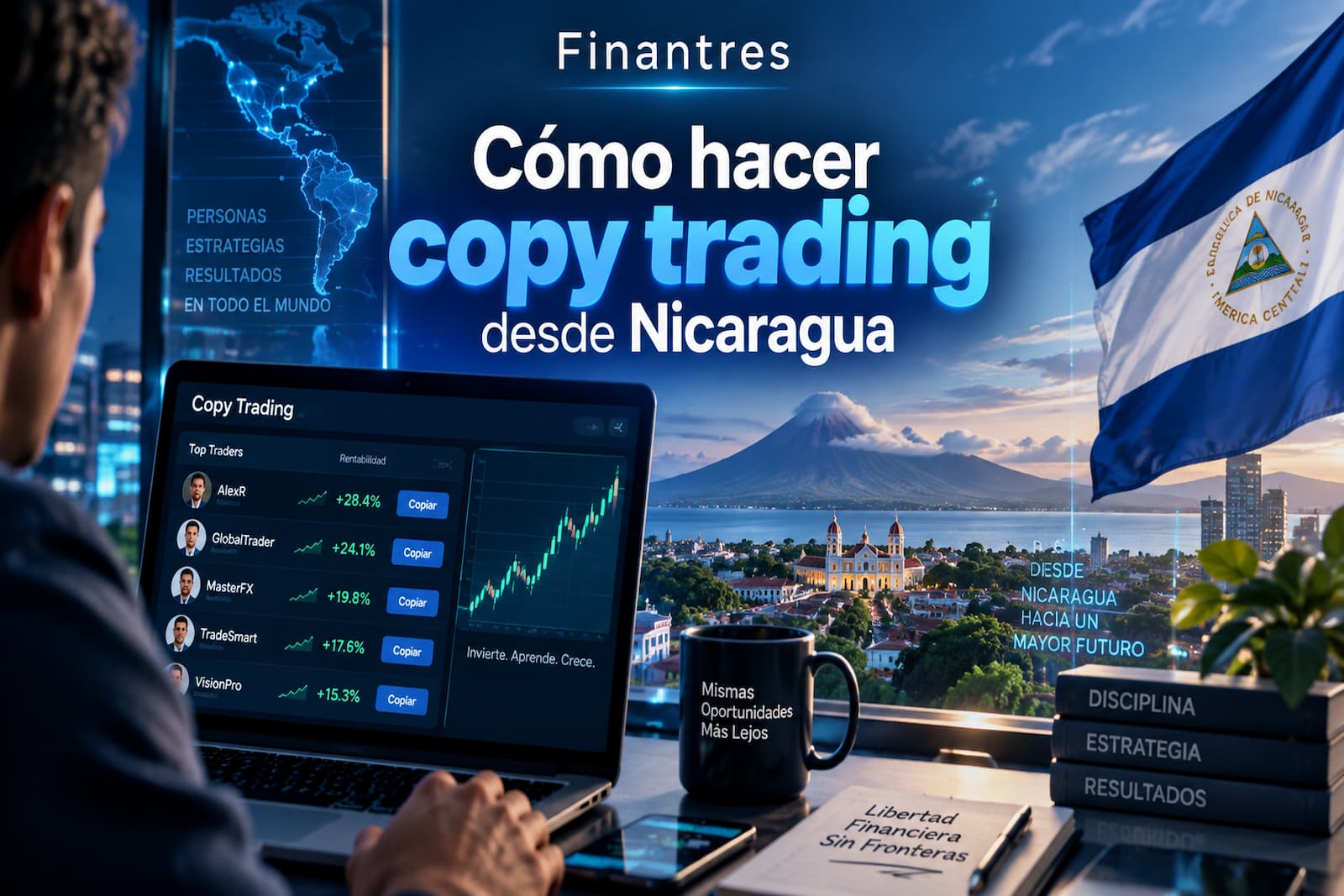 Cómo hacer copy trading desde Nicaragua