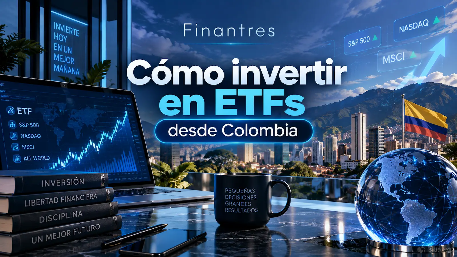 Cómo invertir en ETFs desde Colombia