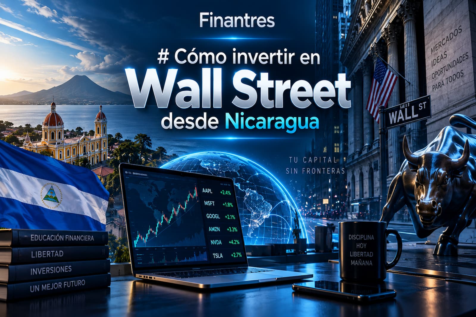 Cómo invertir en Wall Street desde Nicaragua
