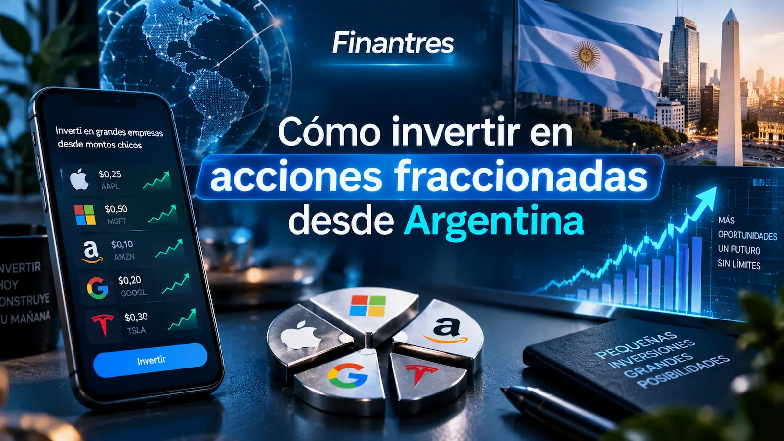 Cómo invertir en acciones fraccionadas desde Argentina