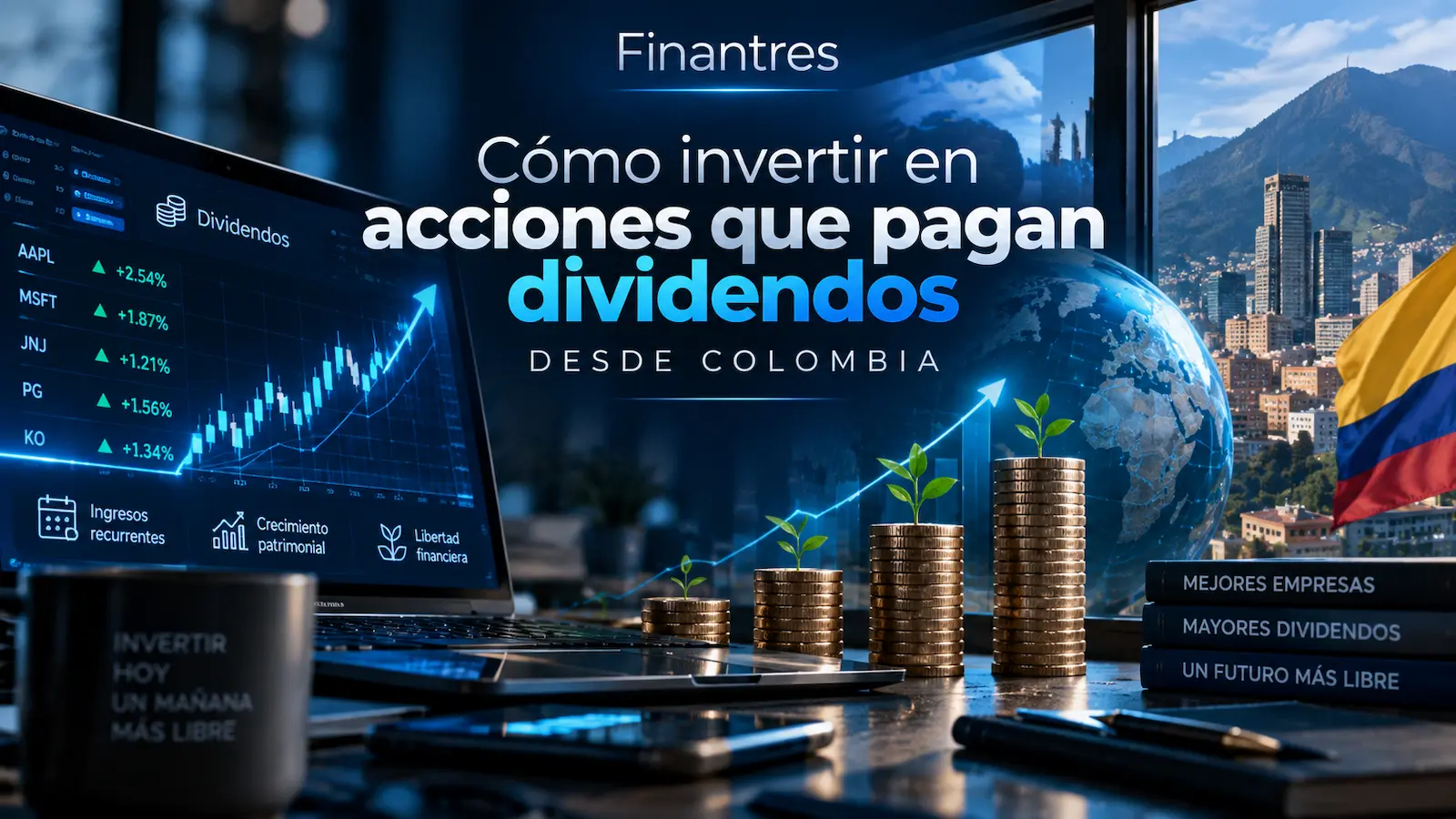Cómo invertir en acciones que pagan dividendos desde Colombia