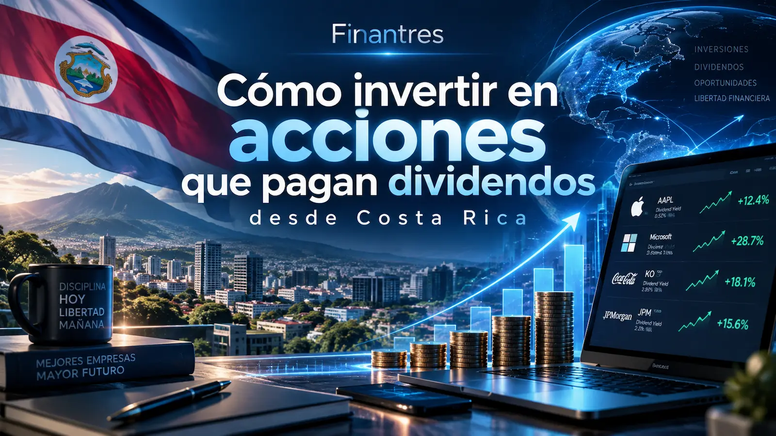 Cómo invertir en acciones que pagan dividendos desde Costa Rica