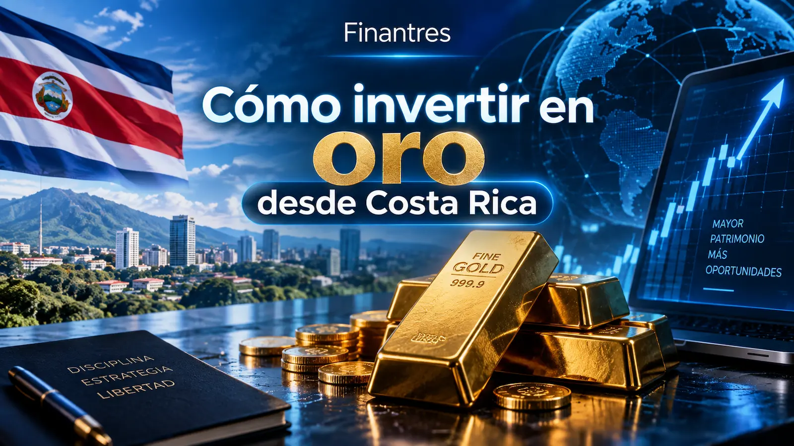 Cómo invertir en oro desde Costa Rica