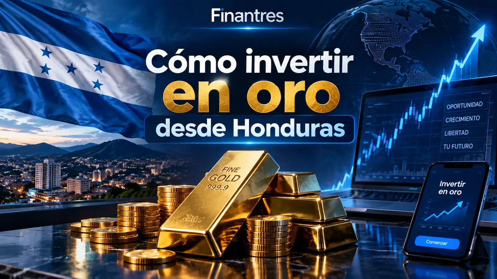 Cómo invertir en oro desde Honduras