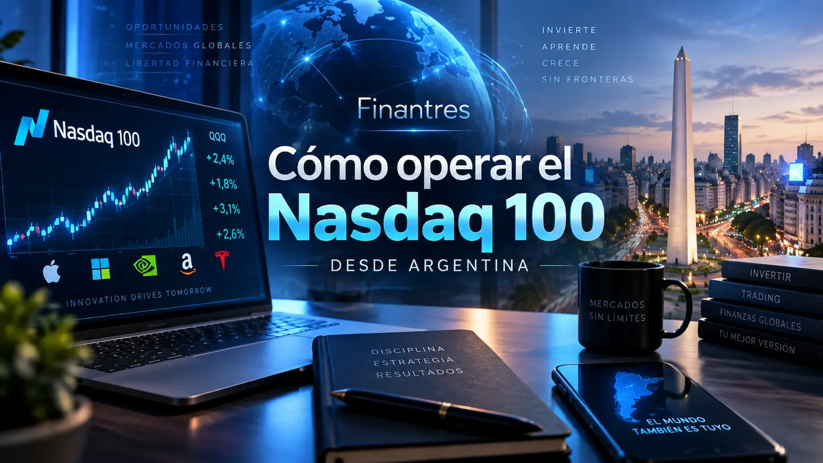 Cómo operar el Nasdaq 100 desde Argentina